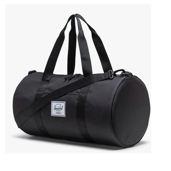 NWT Herschel Supply Co. Sutton Mid-Volume Duffle Black Company Branded